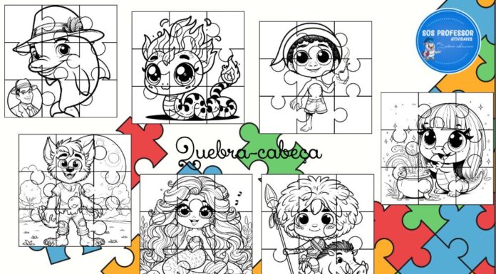 Quebra-Cabeças de Personagens do Folclore Brasileiro para Crianças Quebra-Cabeças de Personagens do Folclore Brasileiro para Crianças