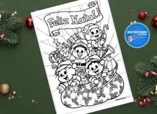 Turma da Mônica – Painel Natalino de Pintura Coletiva