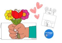 Lembrancinha Dia das Mães com Molde Grátis: Cartão Dobrável Feito pelos Alunos Lembrancinha Dia das Mães com Molde Grátis: Cartão Dobrável Feito pelos Alunos