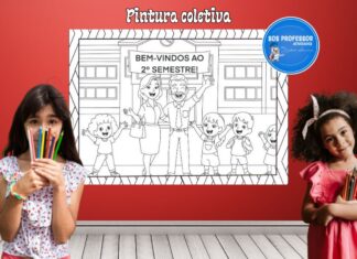 Cartaz de Boas-Vindas 2º Semestre – Pintura coletiva Cartaz de Boas-Vindas 2º Semestre - Pintura coletiva