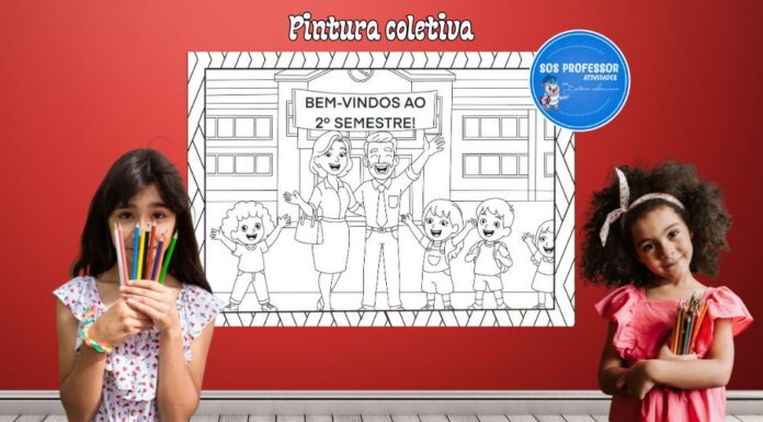 Cartaz de Boas-Vindas 2º Semestre – Pintura coletiva Cartaz de Boas-Vindas 2º Semestre - Pintura coletiva