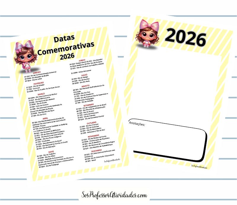 Datas Comemorativas 2026