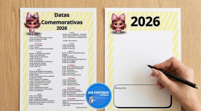 Datas Comemorativas 2026 Datas Comemorativas 2026