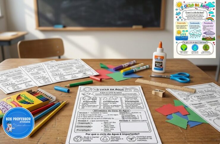 Ciclo da Água Ilustrado Ciclo da água ilustrado