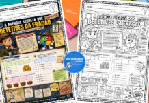 Detetives da Fração: Atividade Matemática 5º Ano Detetives da Fração Atividade Matemática 5º Ano para imprimir