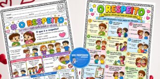 Respeito: Valores e Convivência Escolar Atividade sobre Respeito para Imprimir Valores e Convivência Escolar