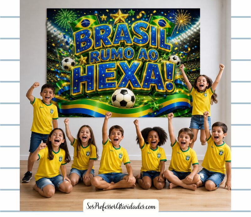 Cartaz Brasil Rumo ao Hexa