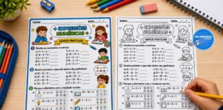 Atividade de expressões numéricas para o 4º e 5º/26 Atividade de expressões numéricas para o 4º e 5º ano