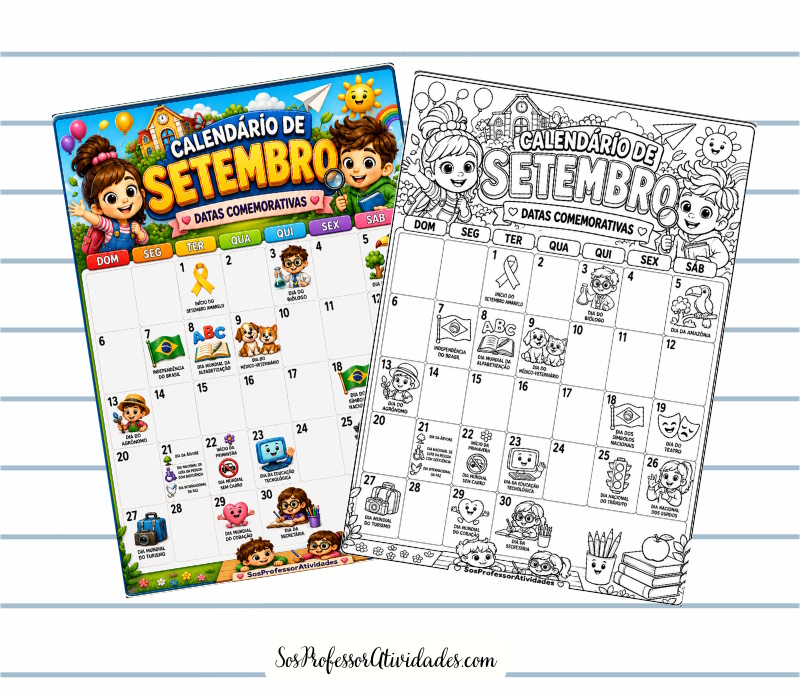 Setembro 2026: Calendário com Datas Comemorativas Setembro 2026