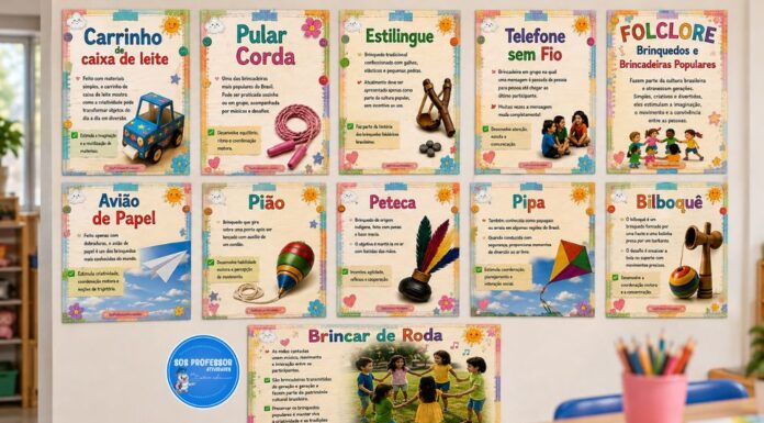 Brinquedos Folclóricos: recurso gratuito para enriquecer sua aula Brinquedos folclóricos