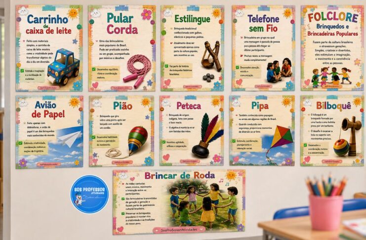 Brinquedos Folclóricos: recurso gratuito para enriquecer sua aula Brinquedos folclóricos