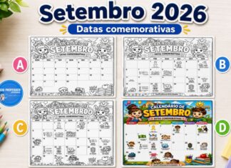 Setembro 2026: Calendário com Datas Comemorativas Setembro 2026