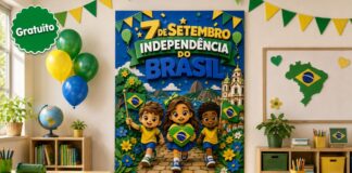Cartaz 7 de setembro 26: Independência do Brasil Cartaz 7 de Setembro 26