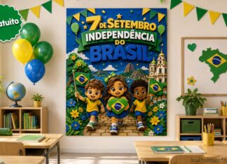 Cartaz 7 de setembro 26: Independência do Brasil Cartaz 7 de Setembro 26