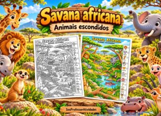 Savana africana: animais escondidos Savana africana